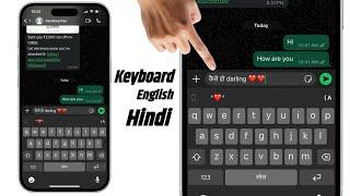 iPhone Me English To Hindi Typing Kaise Kare | iPhone Keyboard English To Hindi/Punjabi |