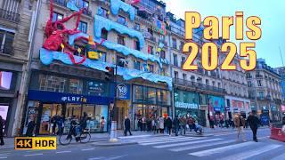 Paris France , Winter walking tour in Paris - January 18, 2024 - Paris 4K