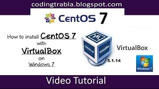 How to install CentOS 7 ( GNOME desktop ) with VirtualBox on Windows 7 byVS