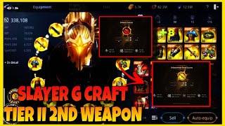 Slayer G ( Nut G ) Craft Tier II Legend Secondary Weapon | Plus 8 2nd Weapon - MIR4