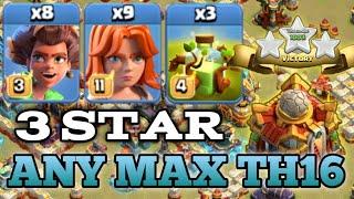 TH16 ROOT RIDER VALKYRIE WITH OVERGROWTH ATTACK STRATEGY - BEST TH16 ATTACK - Clash of Clans