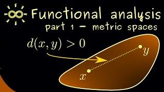 Functional Analysis 1 | Metric Space - How to Measure Distances? [dark version]