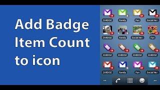 Add Badge Item Count to icon in android app using android studio