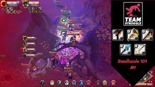 Smallscale 101: How to fight outnumbered #1 | 5vs9 | Roads of Avalon | Albion Online