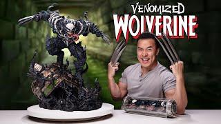 VENOMIZED WOLVERINE!!! Amazing Custom Wolverine Venom Hybrid Statue Review!