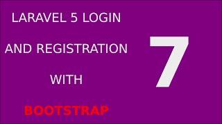 Laravel 5 Login Registration Tutorial System - 7 Register User B