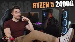 $500 Ryzen 5 2400G Budget BUILD! |  R5 2400G Gaming PC | 720p, 900p & 1080p Benchmarks