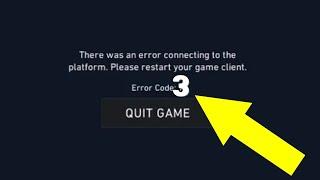 VAL 3 error code valorant | the game has lost connection please relaunch the client 2023