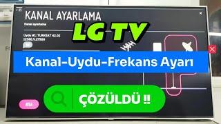 LG TV TRT 1 FREKANS AYARLAMA - LG TV Kanal Uydu Ayarı