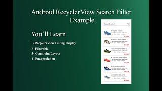 RecyclerView Search Filter Example | Demo | ProCodeGuru | RecyclerView