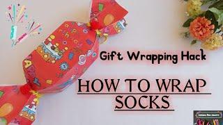 GIFT WRAPPING HACK |HOW TO WRAP SOCKS | loving fun crafts