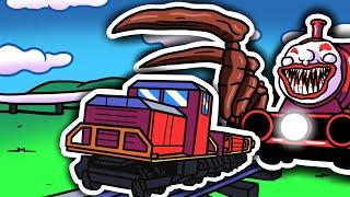 I Used CHOO CHOO CHARLES To Stop The TRAIN in Brick Rigs!!