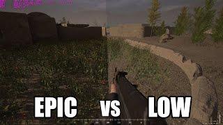 Epic VS Low Settings - Squad (quick simple comparison)