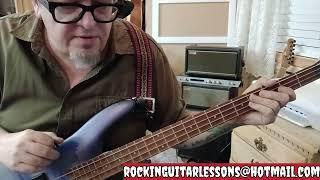 ALICE COOPER Muscle Of Love Bass Lesson