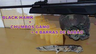 Artemis GR1000S - Black Hawk 5.5 - Teste na barra de sabão + Gamo Expander - Pro Magnum - Pro Hunter