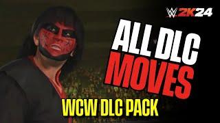 WWE 2K24: WCW PACK ALL DLC MOVES! (Every New Move)