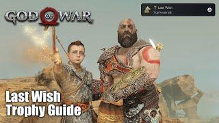 God of War 2018 - Last Wish Trophy Guide (Spread the ashes)