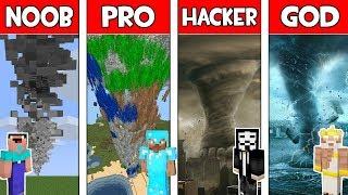 Minecraft - NOOB vs PRO vs HACKER vs GOD : TORNADO in Minecraft ! Animation