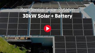 30kW Residential Solar System + Battery | GEM Energy