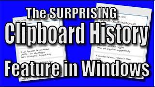 The Surprising CLIPBOARD HISTORY Feature in Windows 10 (2019+)