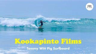 Kookapinto Films | Tommy Witt Pig Surfboard | 50’s style surfboard session