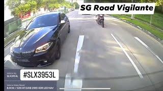 3jun2021 #SLX3953L bmw 520 inconsiderate driving behaviour & hit camcar side mirror