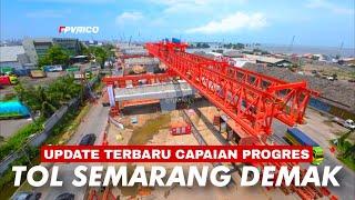 UPDATE TERBARU CAPAIAN PROGRES TOL SEMARANG DEMAK VIDEO DRONE | TOL TANGGUL LAUT MATRAS BAMBU