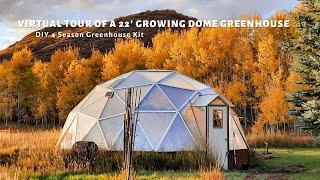 22' Growing Dome Geodesic Greenhouse Tour