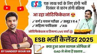 ESB CALENDAR 2025प्रोसेस खत्म अगला नोटिफिकेशन तैयारGROUP 4 | VARG 2 | G1 SUB G3 महिला पर्यवेक्षक