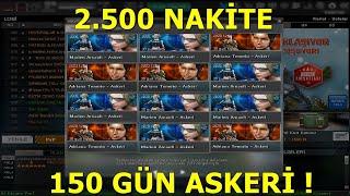 2.500 Nakite 150 Gün Askeri Karekter Kastım (Hesap Dizme Part 1)