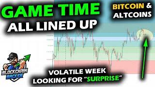 IT'S GAME TIME, Bitcoin Price Chart, Altcoin Market and Stocks Mature the Ranges, Volatile Fed Week