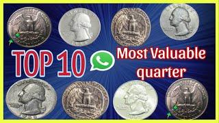 TOP 10 Most Valuable Washington Quarters IN CIRCULATION–Rare  Quarters in Your Pocket Change Worth $