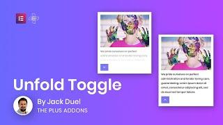 Best way to create Unfold | Reveal | Expand | Toggle content section in Elementor page builder