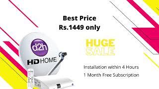 DishTv/Videocon D2H HD Connection Price @1449 Only | DTH Bazaar