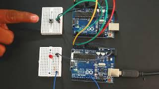 LED Toggling Using I2C  | #arduino #arduinoproject #esp325