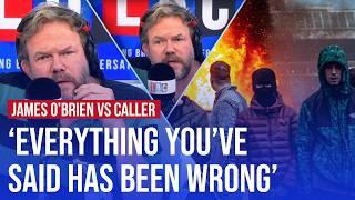 James O'Brien dismantles 'far-right sympathiser' amid riots | LBC