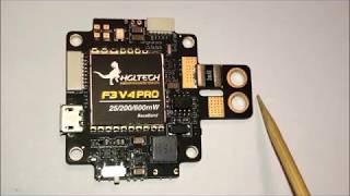 HGLRC F3 V4 Flightboard (all in one) mit OSD, BEC, PDB, Current Sensor und umschaltbarem VTX