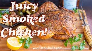 Juicy Smoked Whole Chicken