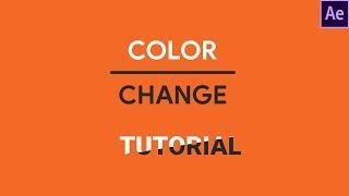 Reveal Text and Change Color With Shapes: After Effects Tutorial (Wipe Effect)