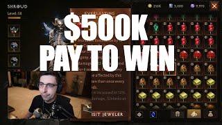 Shroud "This game is a $500k investment" Diablo Immortal P2W