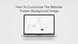 PhotoBiz 8 -  How to Customize The Website Footer Background Image