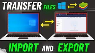 how to transfer files pc to bluestacks|| import and export Files pc to bluestacks[2024]