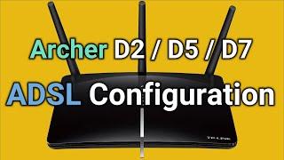 TP-Link Archer D2 - D5 - D7 ADSL configuration