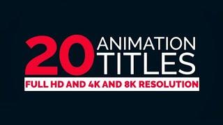 20 Free Text Animation Clean Titles Template for Premiere Pro MOGRT