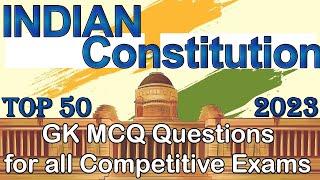 Indian Constitution Question and answers 2023 | #indianconstitution |  #constitutionofindia