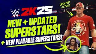 WWE 2K25: 24 New & Updated Superstars, Legends, Championships, Creations & More!