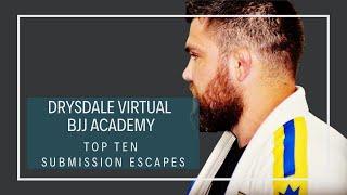 Drysdale Virtual BJJ Academy | Top Ten Submission Escapes | Foot Lock Escape