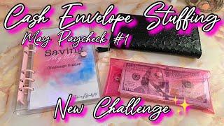 CASH ENVELOPE STUFFING MAY PAYCHECK #1 | #cashenvelopesystem  #cashstuffing  #cashbudgeting