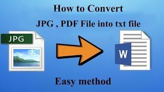 How to convert jpg file into txt file