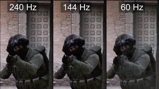 [Slow motion] 240Hz vs 144Hz vs 60Hz - CS:GO